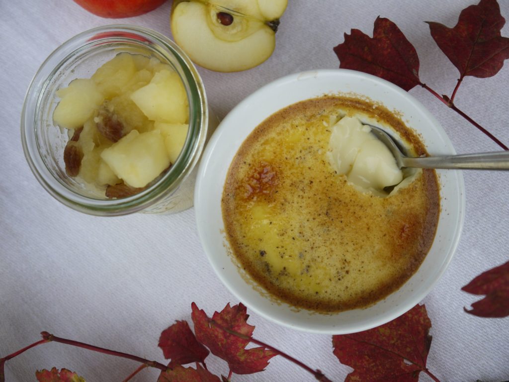 Bowl with Baked custard