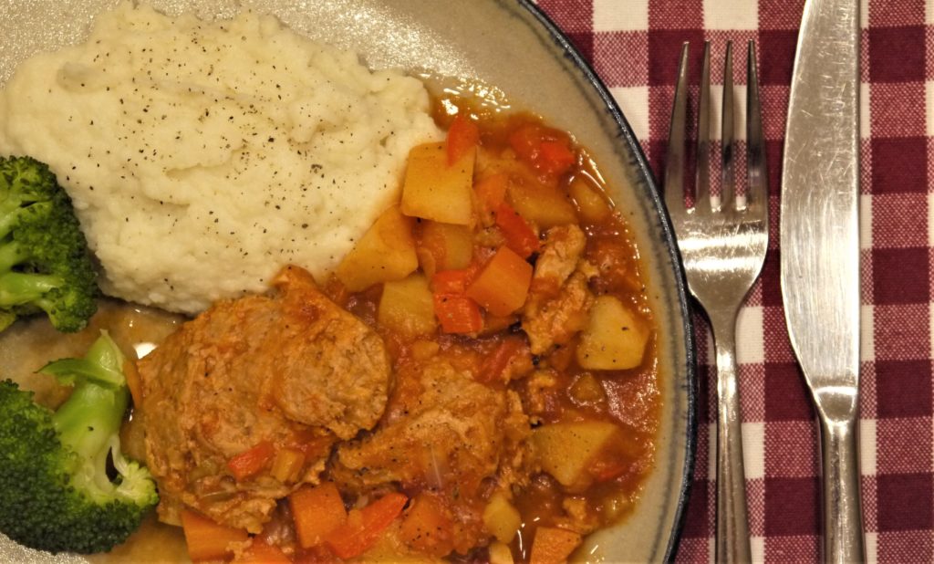 Plate with Beefless Stew